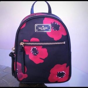 Kate Spade Mini Bradley Wilson Road Poppy Backpack